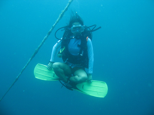 Diver Hovering