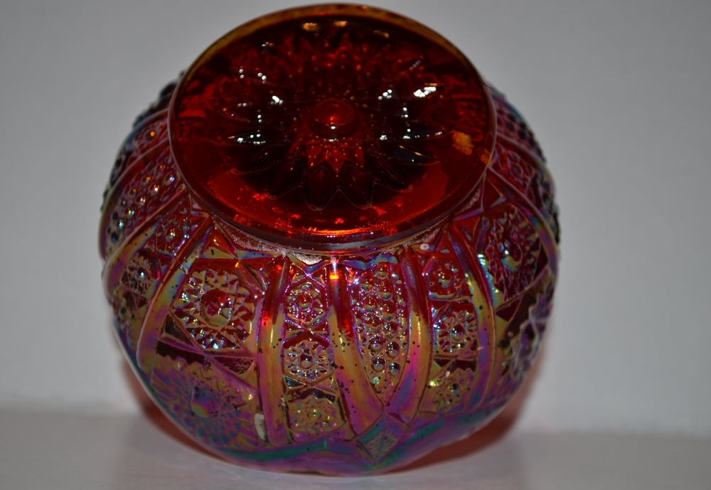 Indiana Carnival Glass “Heirloom” Candle