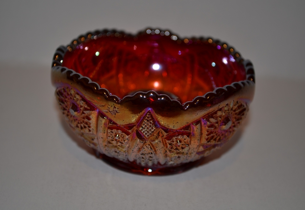 Indiana Carnival Glass “Heirloom” Candle