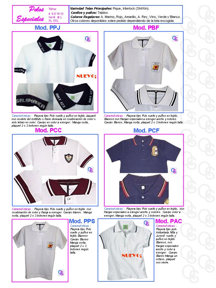 catalogo uniformes qsuave polo polos