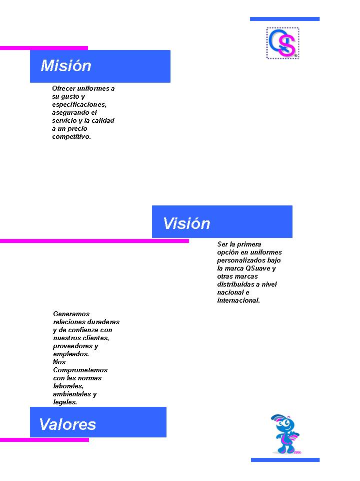 uniformesqsuave mision vision y valores imagen