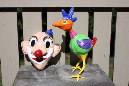 Clown Head and Crazy Chicken