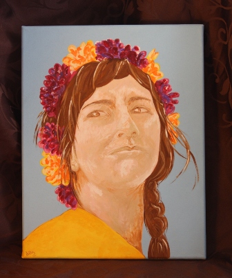 Girl with Flowers in Her Hair