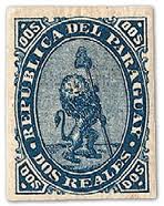 Paraguay Vigilant Lion Stamp