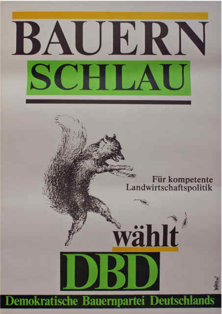 DBD - Deutsche Bauern Partei der DDR zu den Wahlen in der DDR 1990 ..