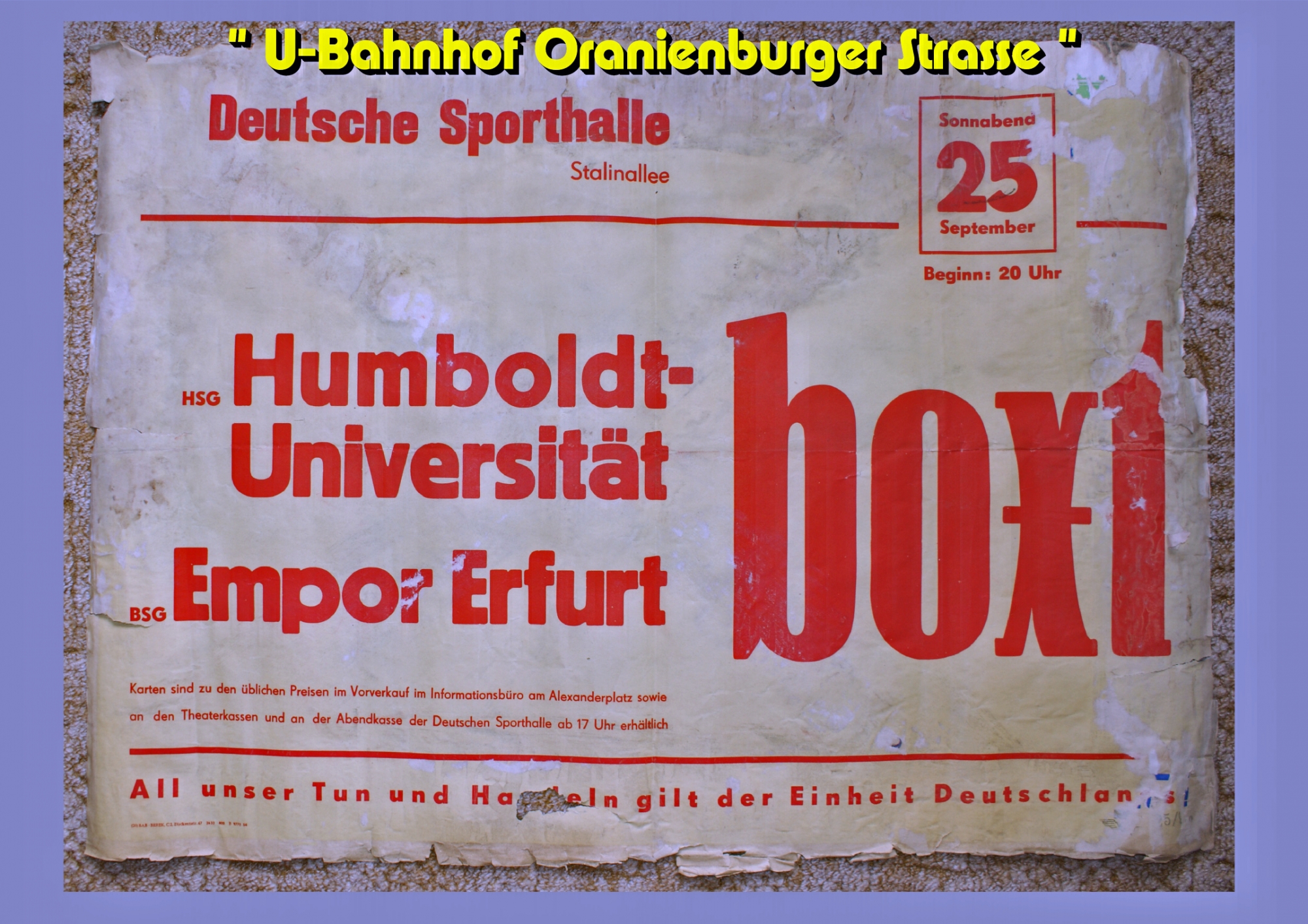 Humbolt UNI und Empor Erfurt Boxen..