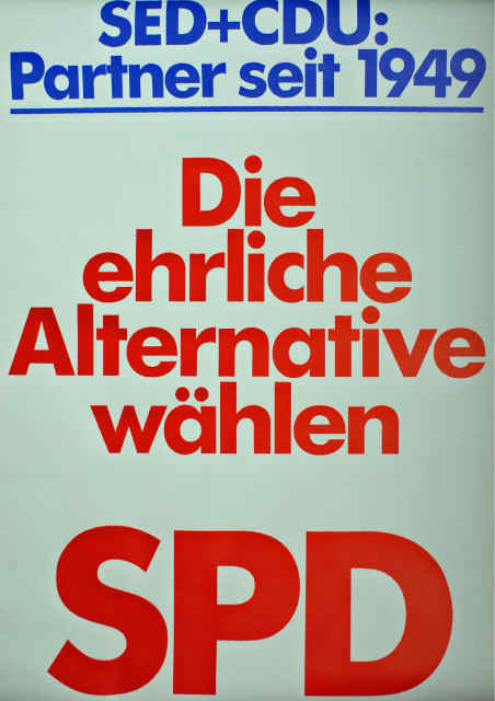 SPD der DDR - Wahlplakate und Dokumente 1989 - 1990 