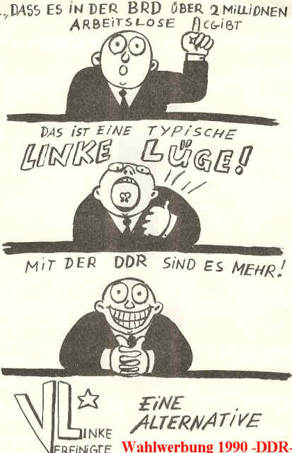 Das es in der BRD ueber 2 Mill Arbeitslose gibt, ist eine TYPISCH Linke Luege... mit der DDR sind es MEHR!