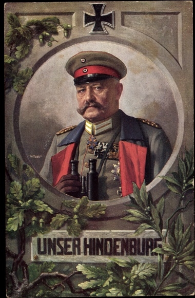 Our Hindenburg - postcard 1914 - 1915
