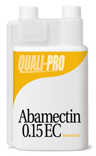 QualiPro Insecticide; Abamectin 0.15 EC bottle and brochure