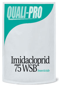 QualiPro Insecticide; Imidacloprid 75 WSB bottle and brochure