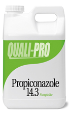 QualiPro Fungicide: Propiconazole 14.3 Bottle and Brochure