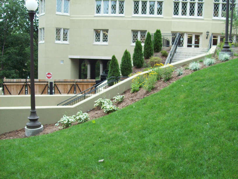 Landscape installation at the Virginia Military Institute in 2010