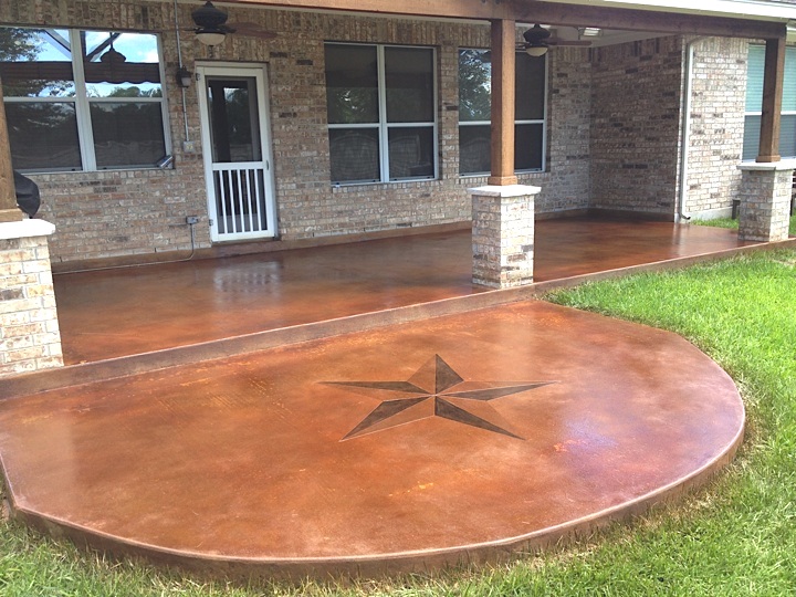 Exterior Stained Concrete