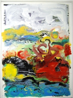 L36 LATEX PAINT ON CANVAS 48x64   $3,500