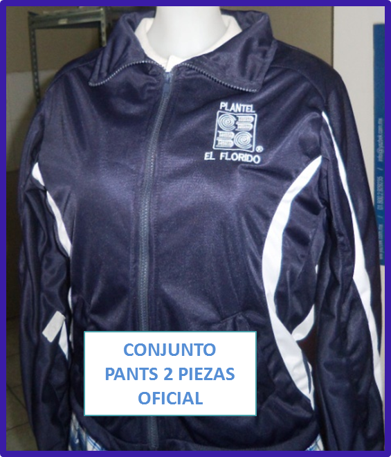 cobach tijuana plantel el florido uniforme oficial pants deportivo pantalon y chamarra marino