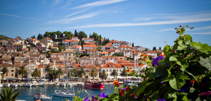 Hvar town view