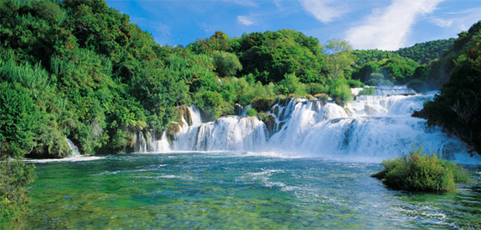 Krka river waterfalls