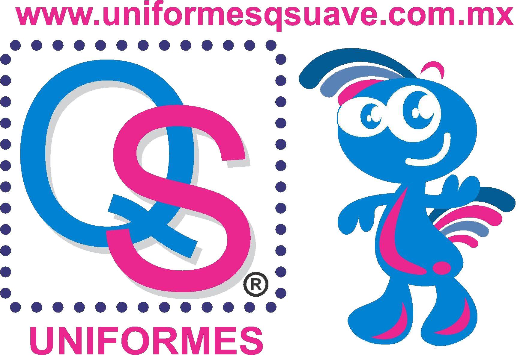 Logo Uniformes qsuave mascota